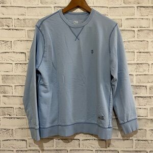 Men’s IZOD Saltwater relaxed classics light blue pullover sweatshirt Medium
